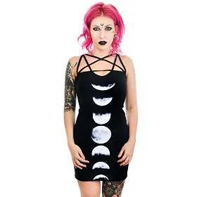 TOO FAST PHASES OF THE MOON PENTAGRAM HARNESS Černá S