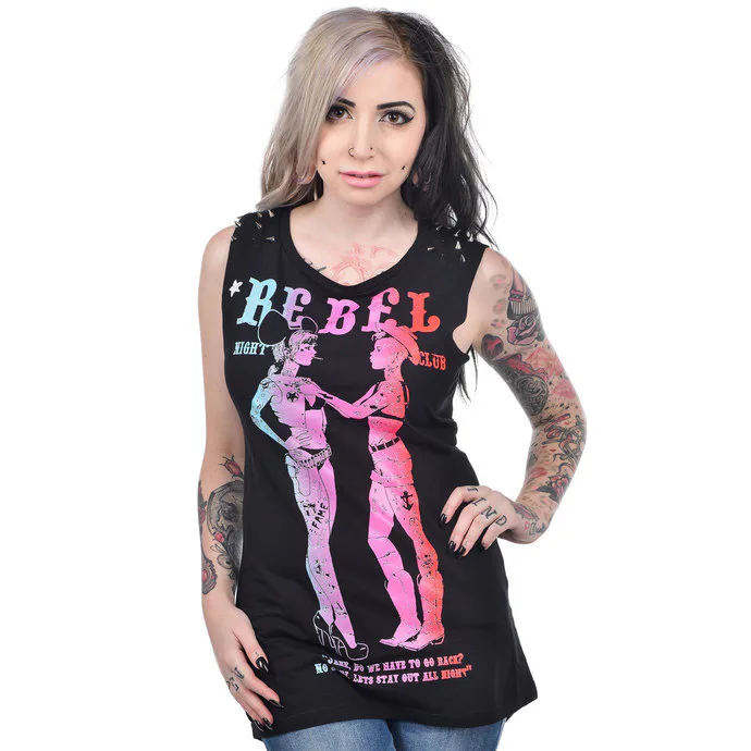 TOO FAST REBEL NIGHTCLUB Černá S